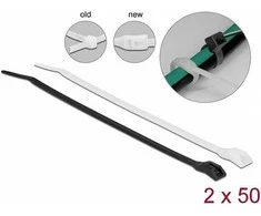 Delock kabelių raiščiai su plokščia galvute L 370 x P 7,6 mm 100 vnt