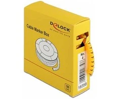 Delock Kabelmarker Box Nr 4 gelb 500 Stück - Geltona - 500 pc(s)
