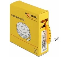 Delock Kabelmarker Box Nr 4 gelb 500 Stück - Geltona - 500 pc(s)