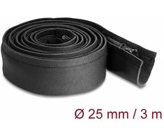 Delock Kabelschlauch Neopren flexibel mit Reißverschluss 3 m x 100 mm juodas