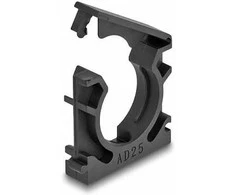 Delock Kabelschlauchhalter mit Verschlussclip 25 mm 4 Stück juodas