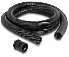 Delock Kabelschutzschlauch 2 m x 28,5 mm mit 2 x PG21 Schlauchverschraubung Set juodas