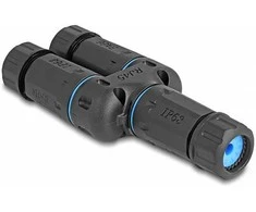 Delock Kabelverbinder RJ45 Buchse zu 2 x RJ45 Buchse Cat.6A wasserfest