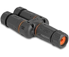 Delock Kabelverbinder Y-Adapteris RJ45 Buchse zu 2 x RJ45 Buchse Cat.6 IP68 staub- und wasserdicht Outdoor
