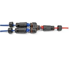 Delock Złącze kablowe Adapteris Y RJ45 Lizdas do 2 x RJ45 Lizdas Cat.6 IP68 pyłoszczelny i neperšlampamas Zewnętrzny (88143)