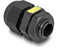 Delock Kabelverschraubung M12 mit Belüftung IP68 staub- und wasserdicht juodas 2 vnt.