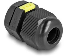 Delock Kabelverschraubung M12 mit Belüftung IP68 staub- und wasserdicht juodas 2 vnt.