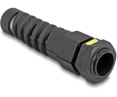 Delock Kabelverschraubung M16 mit Belüftung und Zugentlastung IP68 staub- und wasserdicht juodas 2 vnt.
