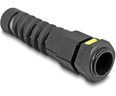 Delock Kabelverschraubung M20 mit Belüftung und Zugentlastung IP68 staub- und wasserdicht juodas 2 vnt.