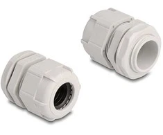Delock Kabelverschraubung M25 10 Stück grau