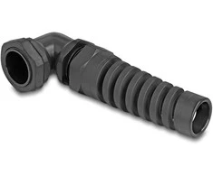 Delock Kabelverschraubung mit Zugentlastung 90° gewinkelt PG21 juodas