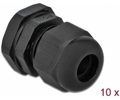 Delock 60196 - Juodas - Plastic - 10 pc(s) - PG11 - 1 cm - IP68