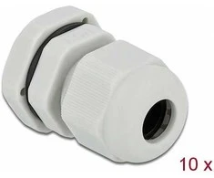 Delock 60195 - Gray - Plastic - 10 pc(s) - PG9 - 8 mm - IP68