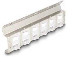 Delock Keystone Halterung 12 Port neigbar für 10? oder 19? Rack und Wandmontage