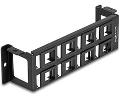 Delock Keystone Halterung 8 Port Panel Aufbau vertikal