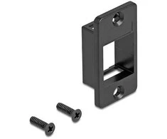 Delock Keystone Halterung für Gehäuse und Panel Mount konisch juodas