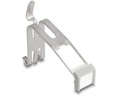 Delock Keystone Halterung mit Beschriftungsfeld 1 Port für Hutschiene Metall