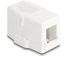 Delock Keystone Leergehäuse 1 Port mit magnetischer Unterseite, baltas