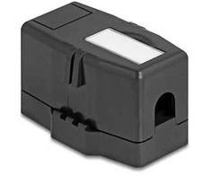 Delock Keystone Leergehäuse 1 Port mit magnetischer Unterseite, juodas