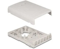 Delock Keystone Leergehäuse Aufputz 6 Port für Glasfaser und Netzwerk baltas