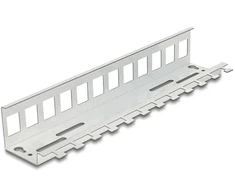 Delock Keystone Metall Halterung 12 Port für Hutschienen und Wandmontage