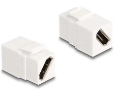 Delock Keystone Modul HDMI Buchse zu Buchse diagonal 8K 60 Hz baltas