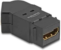 Delock Keystone Modul HDMI Einbaubuchse zu HDMI Buchse 45° gewinkelt 8K 60 Hz juodas