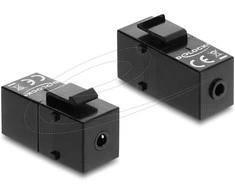 Delock Keystone Modul Klinkenbuchse 3,5 mm 4 Pin zu Klinkenbuchse 3,5 mm 4 Pin juodas