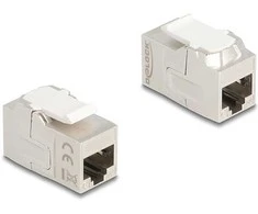 Delock Keystone Modul Kupplung RJ45 Buchse zu RJ45 Buchse Cat.6A geschirmt