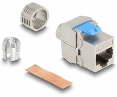 Delock Keystone Modul RJ45 Buchse zu LSA Cat.8.1 werkzeugfrei
