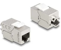 Delock Keystone Modul RJ45 Buchse zu LSA Cat.6A Slim werkzeugfrei
