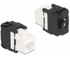 Delock Keystone Modul RJ45 Buchse zu LSA Cat.6A 180° werkzeugfrei