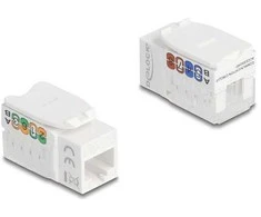 Delock Keystone Modul RJ45 Buchse zu LSA Cat.6A UTP 90° werkzeugfrei