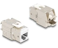 Delock Keystone Modul RJ45 Buchse zu LSA Cat.6A werkzeugfrei baltas Set 10 Stück