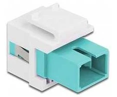 Delock Keystone Modul SC Simplex Buchse zu SC Simplex Buchse aqua / baltas