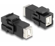 Delock Keystone Modul USB 2.0 Typ-B Buchse zu USB 2.0 Typ-B Buchse juodas