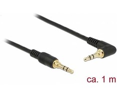 Kabelis Delock Jack 3.5mm - Jack 3.5mm 1m juoda (85566)