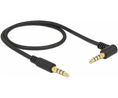Kabelis Delock Jack 3.5mm - Jack 3.5mm 0.5m juoda (85607)