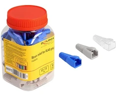 Delock Knickschutztülle für RJ45 Stecker schneidbar 50er Set farbig