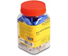 Delock Knickschutztülle für RJ45 Stecker schneidbar 50er Set farbig