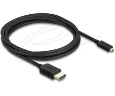 Delock Koaxiales High Speed HDMI Kabelis HDMI Stecker zu Micro HDMI Stecker 8K 60 Hz 3 m
