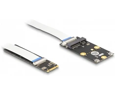 Delock Konverter M.2 Key B+M Stecker zu 1 x Mini PCIe Slot half size / full size mit flexiblem Kabelis