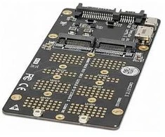 Delock Konverter M.2 Key M NVMe SSD zu OCuLink SFF-8612 und M.2 Key B SATA SSD zu SATA
