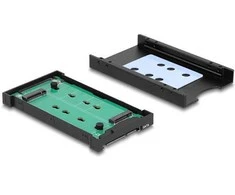 Delock Konverter M.2 Key M NVMe SSD zu U.2 oder M.2 Key B SATA SSD zu SATA - werkzeugfrei