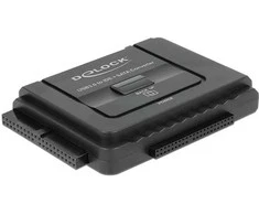 DELOCK Konverter USB 3.0 zu SATA 6 Gb/s / IDE 40 Pin / IDE 44 Pin mit Backup Funktion