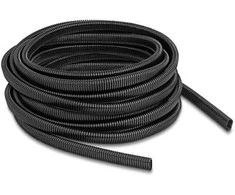 Delock Kunststoff Kabelschutzschlauch in Ovalform flexibel 13,6 x 6,3 mm - Länge 10 m juodas