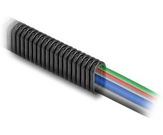 Delock Kunststoff Kabelschutzschlauch in Ovalform flexibel 13,6 x 6,3 mm - Länge 5 m juodas