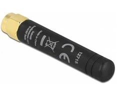 Delock LPWAN 868 MHz antenos SMA kištukas 1,6 dBi įvairiakryptis fiksuotas juodas