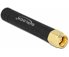 Delock LPWAN 868 MHz antenos SMA kištukas 1,6 dBi įvairiakryptis fiksuotas juodas