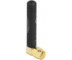 DELOCK LPWAN 868MHz Antenne SMA Stecker 90 1.6dBi omnidirektional starr juodas
